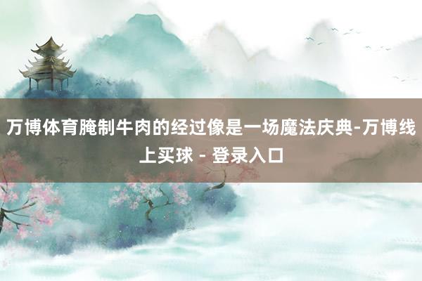 万博体育腌制牛肉的经过像是一场魔法庆典-万博线上买球 - 登录入口